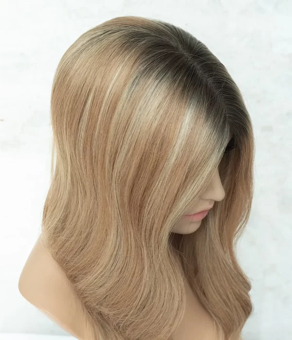 Jodie - 9”x 9” SILK TOP HUMAN HAIR TOPPER WITH WEFT BACK | POPULAR CHOICE - Image 8