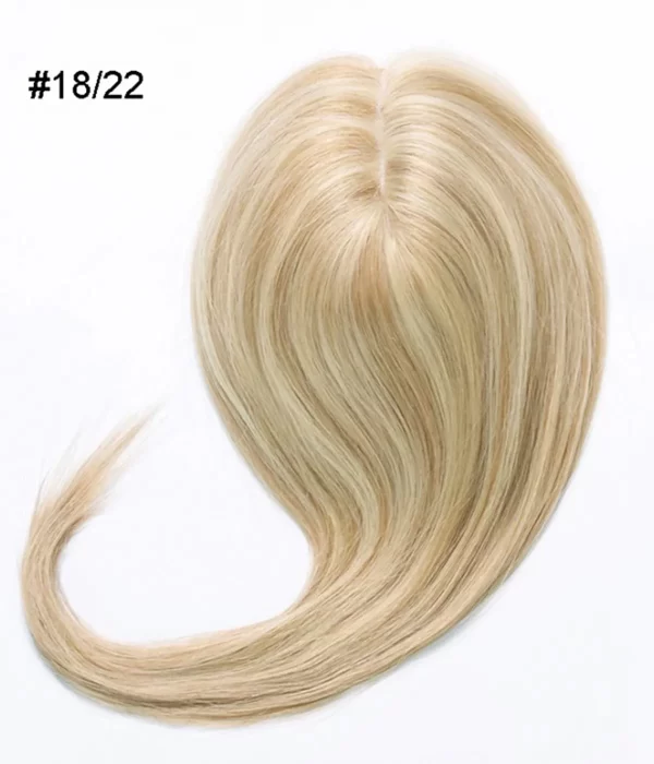 Paula - 5.5"x2.75" Full Silk Base Human Hair Topper | Hair Loss Integration System - Image 17