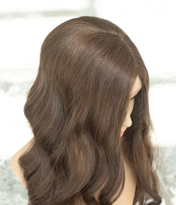 Jodie - 9”x 9” SILK TOP HUMAN HAIR TOPPER WITH WEFT BACK | POPULAR CHOICE - Image 6