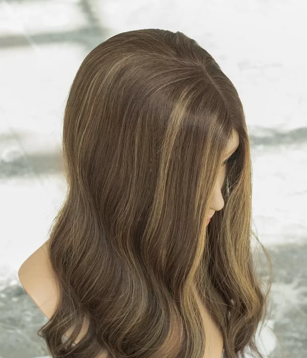 Jodie - 9”x 9” SILK TOP HUMAN HAIR TOPPER WITH WEFT BACK | POPULAR CHOICE - Image 14