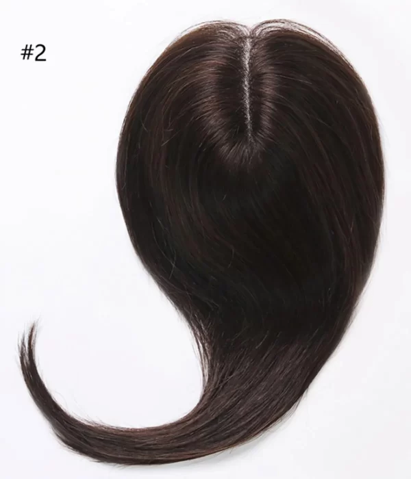 Paula - 5.5"x2.75" Full Silk Base Human Hair Topper | Hair Loss Integration System - Image 9