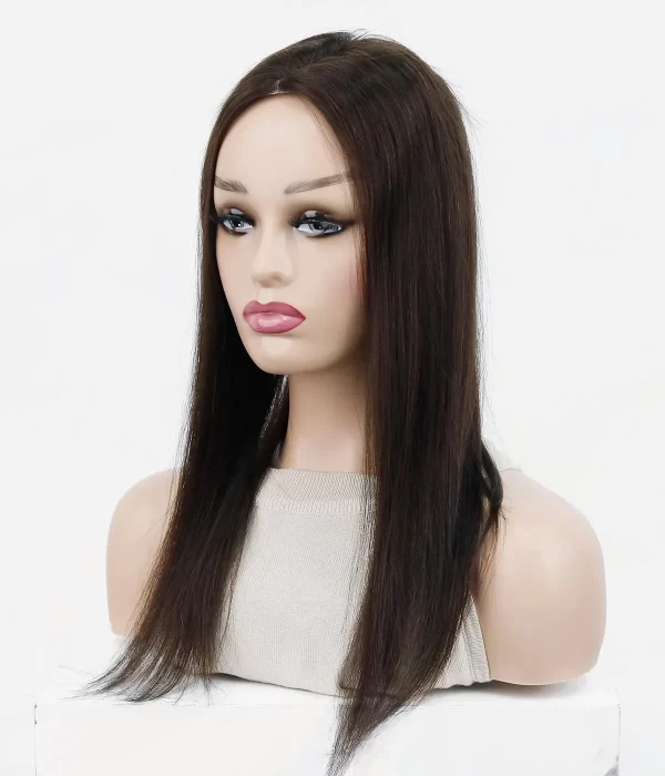 Julie - 5.5"x6.5" Full Mono Human Hair Topper | Low Density - Image 2