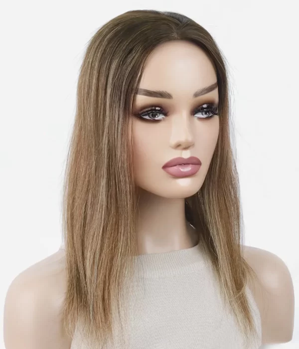 Julie - 5.5"x6.5" Full Mono Human Hair Topper | Low Density - Image 5