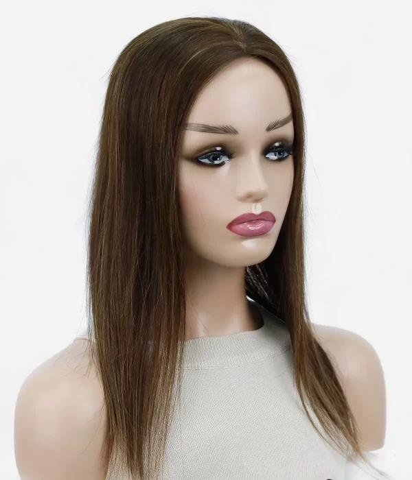 Julie - 5.5"x6.5" Full Mono Human Hair Topper | Low Density - Image 6