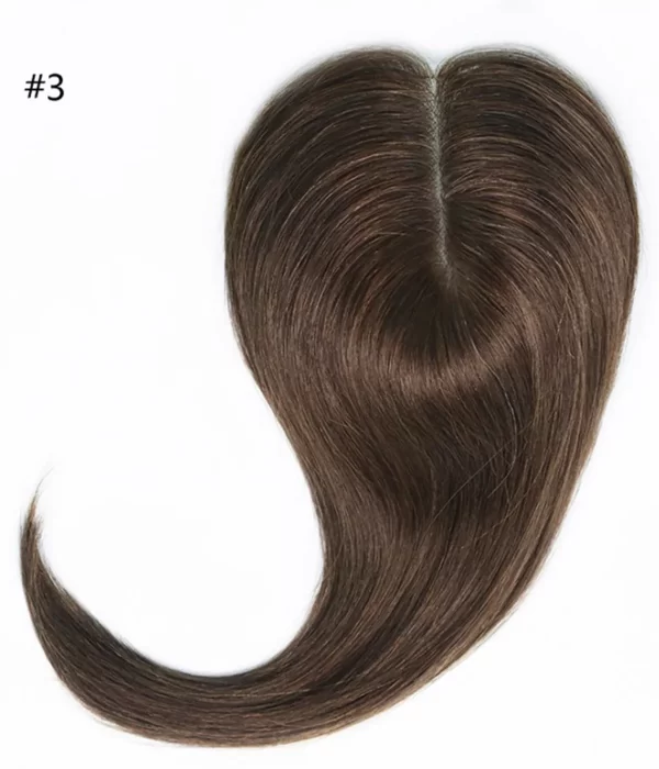 Paula - 5.5"x2.75" Full Silk Base Human Hair Topper | Hair Loss Integration System - Image 10