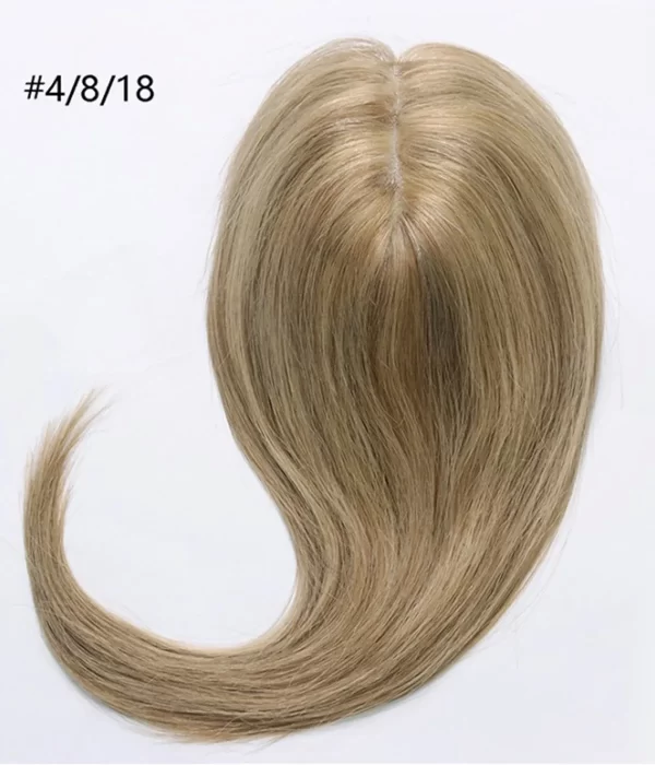 Paula - 5.5"x2.75" Full Silk Base Human Hair Topper | Hair Loss Integration System - Image 16