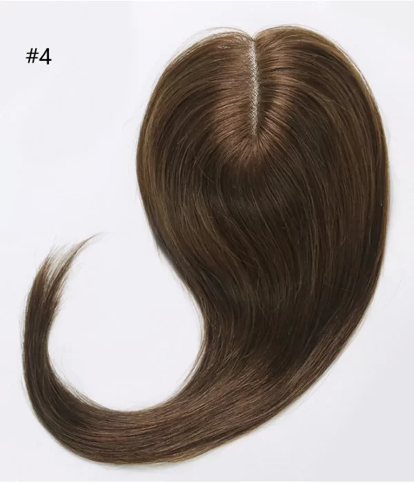 Paula - 5.5"x2.75" Full Silk Base Human Hair Topper | Hair Loss Integration System - Image 11