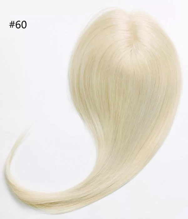 Paula - 5.5"x2.75" Full Silk Base Human Hair Topper | Hair Loss Integration System - Image 15