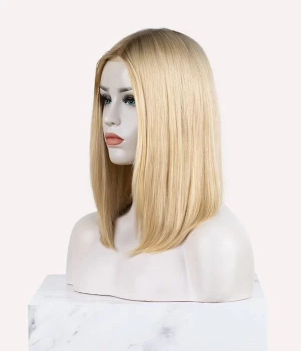 Samantha - 7"x9" Skin Base Human Hair Women's Hair System | Low Density - Image 4