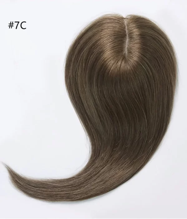 Paula - 5.5"x2.75" Full Silk Base Human Hair Topper | Hair Loss Integration System - Image 13