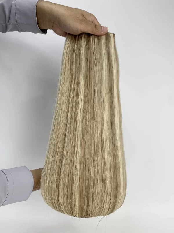 Machine weft hair extensions double drawn for 100g - Image 14