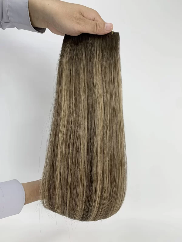 Machine weft hair extensions double drawn for 100g - Image 24