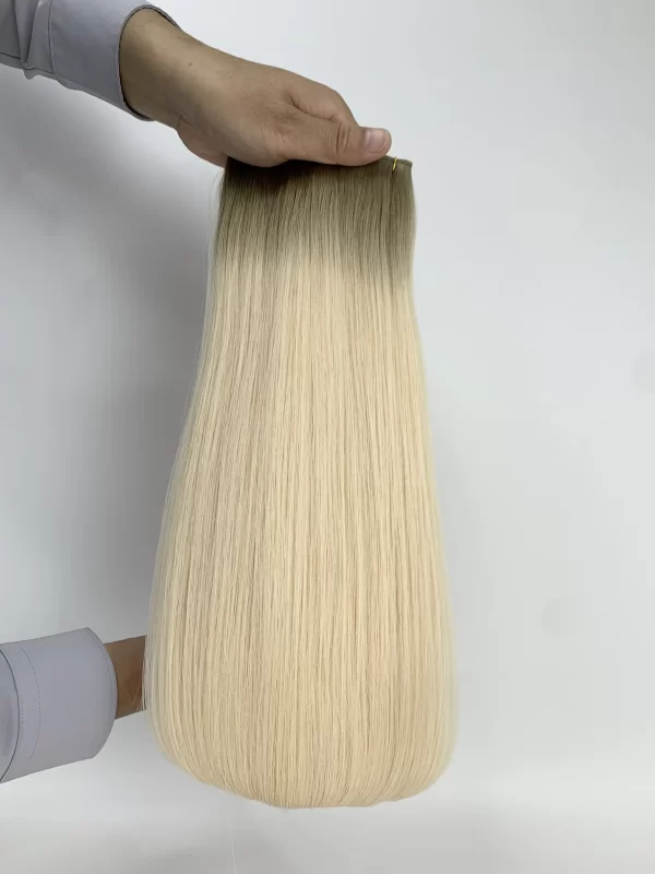Machine weft hair extensions double drawn for 100g - Image 22