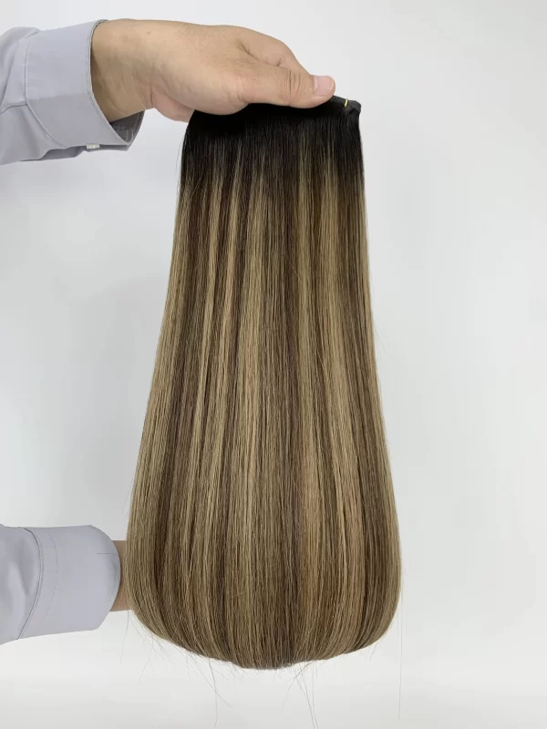Machine weft hair extensions double drawn for 100g - Image 25