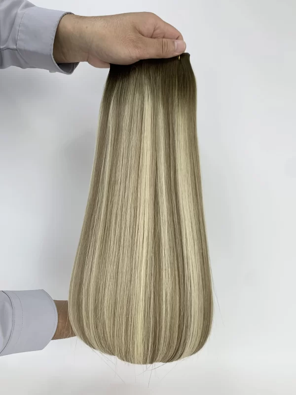 Machine weft hair extensions double drawn for 100g - Image 19